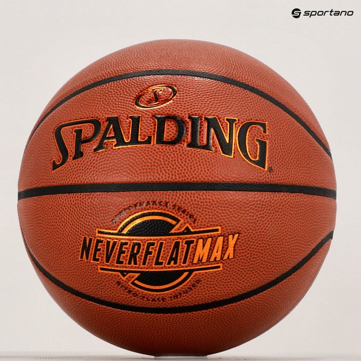 Spalding Neverflat Max krepšinio kamuolys 76669Z dydis 7 5