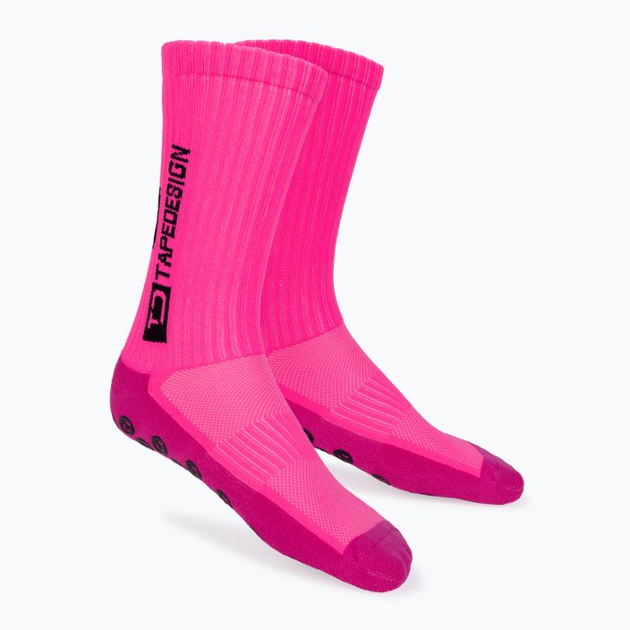 Tapedesign neslystančios rožinės futbolo kojinės