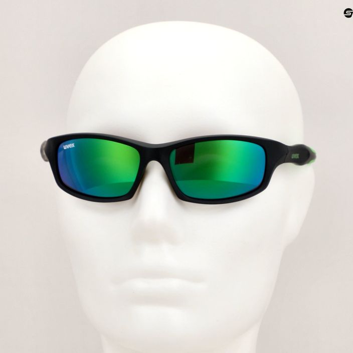 Vaikiški akiniai nuo saulės UVEX Sportstyle 507 green mirror 12