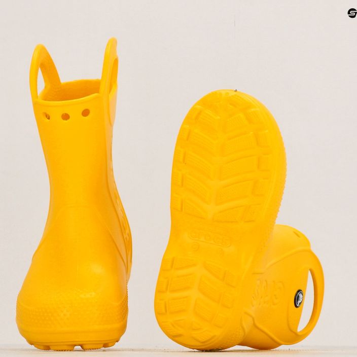 Vaikiški lietaus batai Crocs Handle Rain Boot Kids yellow 10