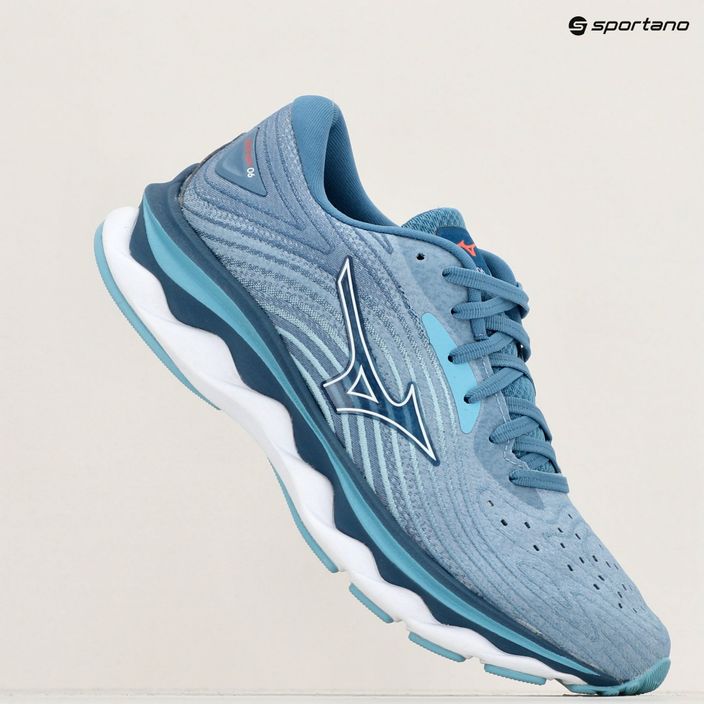 Moteriški bėgimo batai Mizuno Wave Sky 6 blue shadow/white/milky blue 10