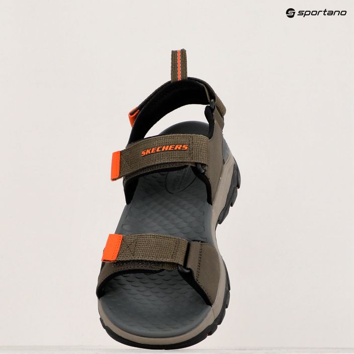 Vyriški sandalai SKECHERS Tresmen Ryer olive/black/orange 14
