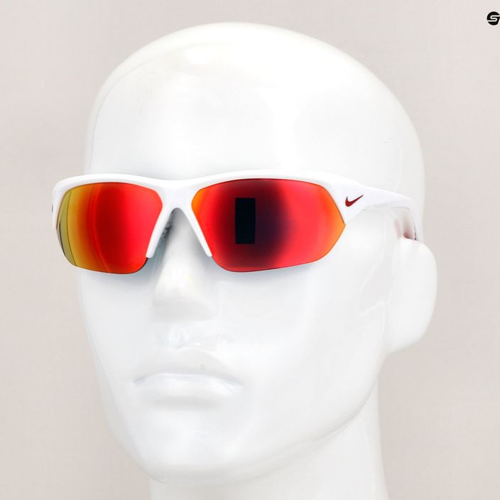 Vyriški akiniai nuo saulės Nike Skylon Ace white/grey w/red mirror 6