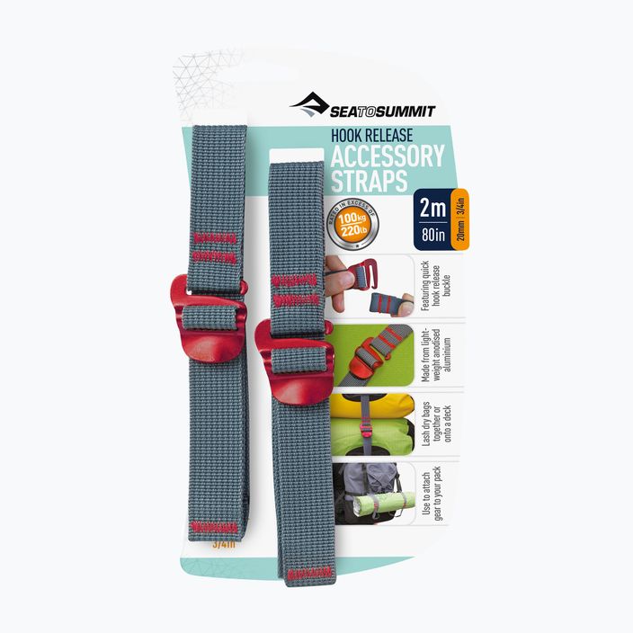 Montavimo diržai Sea to Summit Hook Release Accessory Strap red 2
