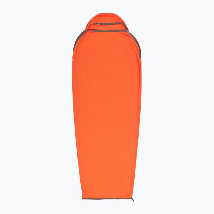 Miegmaišio pamušalas Sea to Summit Reactor Extreme Sleeping Bag Liner Mummy CT spicy orange/beluga