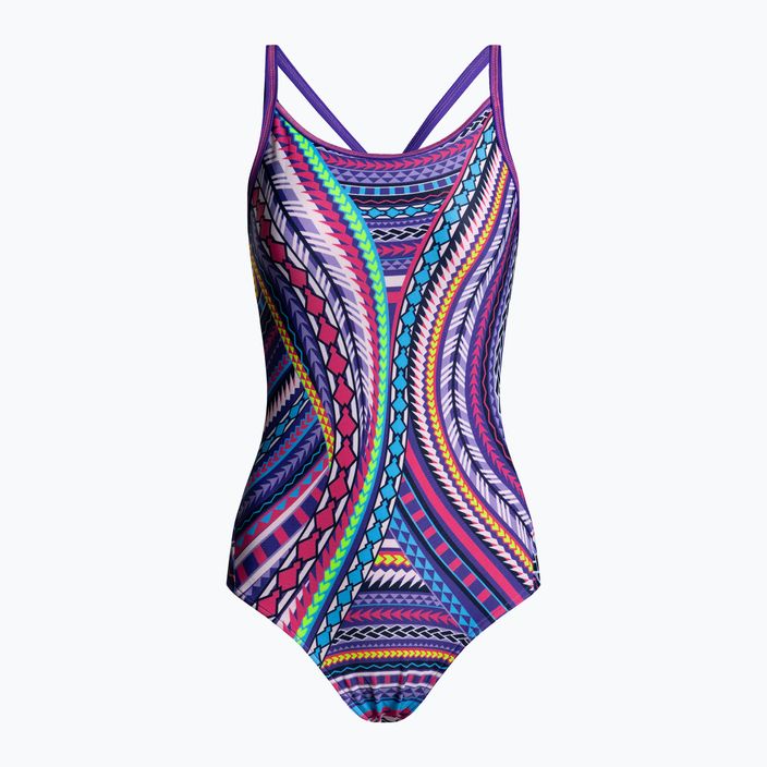 Moteriškas vientisas maudymosi kostiumėlis Funkita Diamond Back purple FS11L0153008