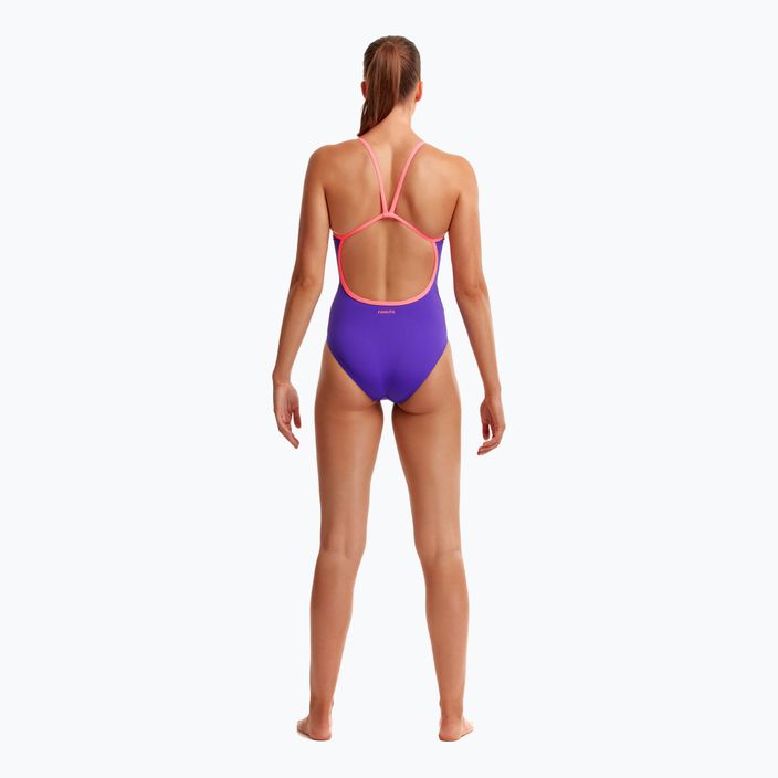 Moteriškas vientisas plaukimo kostiumėlis Funkita Single Strap One Piece purple punch 6