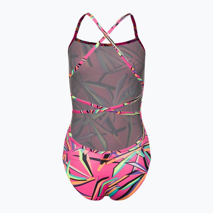 Funkita moteriškas vientisas maudymosi kostiumėlis Strapped In One Piece pink FS38L7138808 2