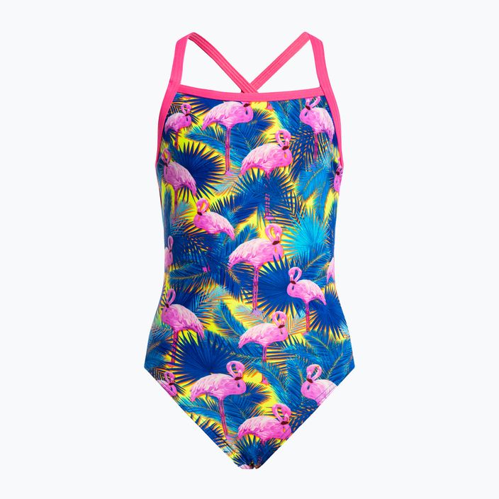 Funkita Vaikų maudymosi kostiumėlis su dirželiais mėlyna ir rožinė FS38G71414