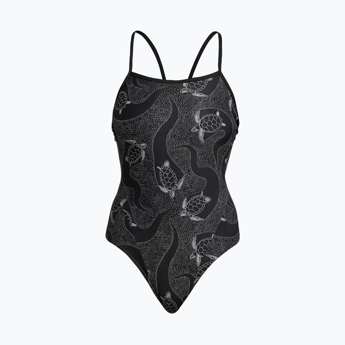 Moterų Funkita Vienos juostelės vienspalvis maudymosi kostiumėlis Black FS15L7155416