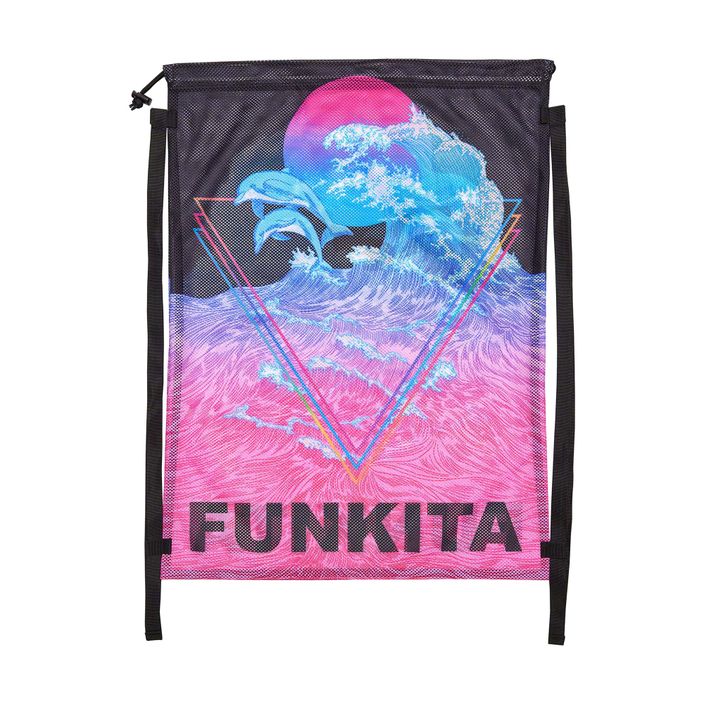 Funkita Mesh Gear plaukimo krepšys pink/black FKG010A7131700 2