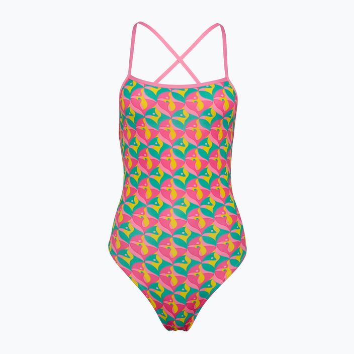 Funkita moteriškas vientisas maudymosi kostiumėlis Strapped In One Piece foxy friends