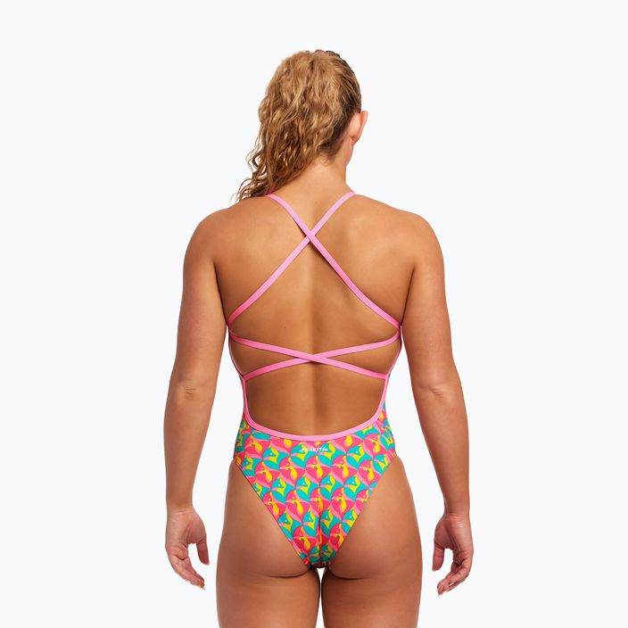 Funkita moteriškas vientisas maudymosi kostiumėlis Strapped In One Piece foxy friends 7