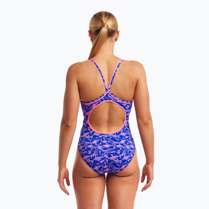 Moteriškas Funkita Diamond Back One Piece minky pinky maudymosi kostiumėlis 4