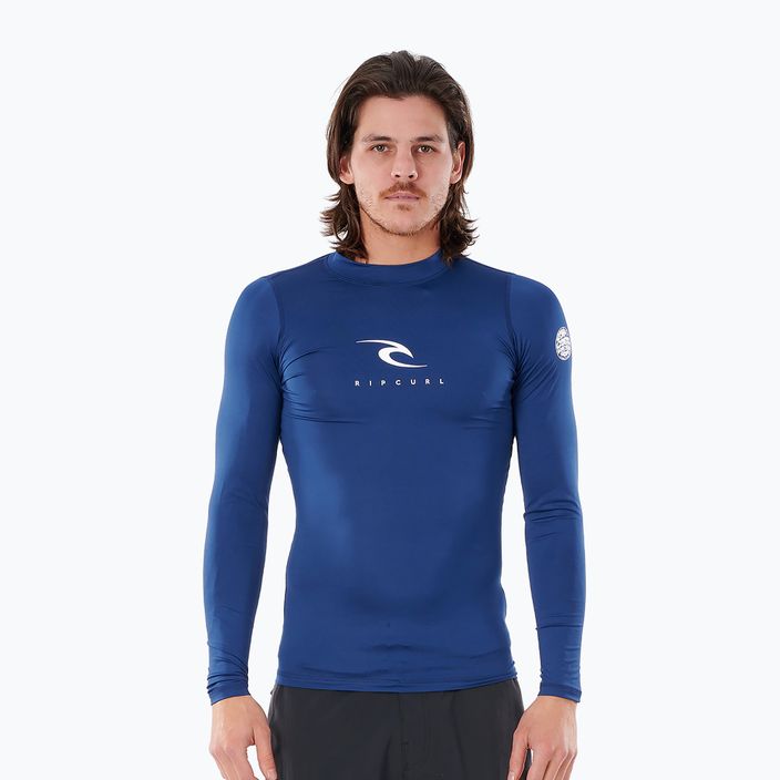 Rip Curl Corps vyriški maudymosi marškinėliai tamsiai mėlyni WLE3QM