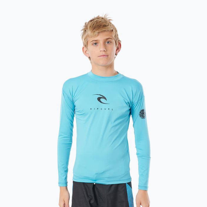 Rip Curl Corp vaikiški maudymosi marškinėliai mėlyni WLY3EB