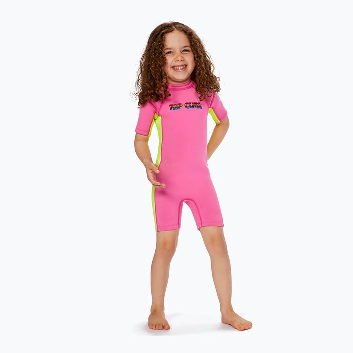 Rip Curl Groms Omega B/Zip Spring 20 Vaikiškos plaukimo putos Pink 115BSP