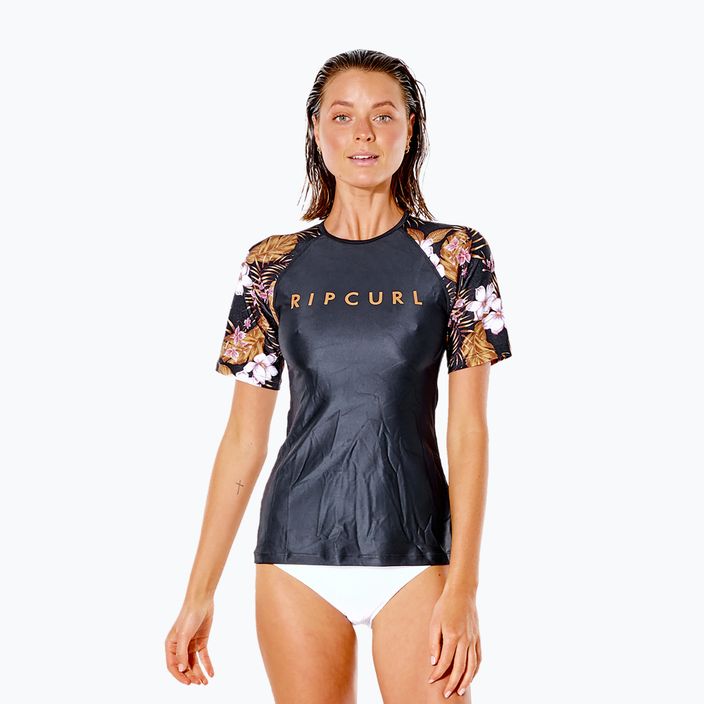 Moteriški maudymosi marškinėliai Playabella Relaxed black 120WRV