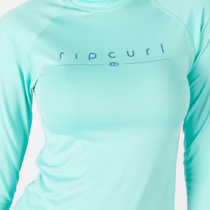 Moteriški maudymosi marškinėliai Rip Curl Golden Rays šviesiai mėlynos spalvos WLY3FW 4