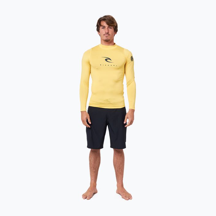 Rip Curl Corps vyriški maudymosi marškinėliai geltoni WLE3QM 4