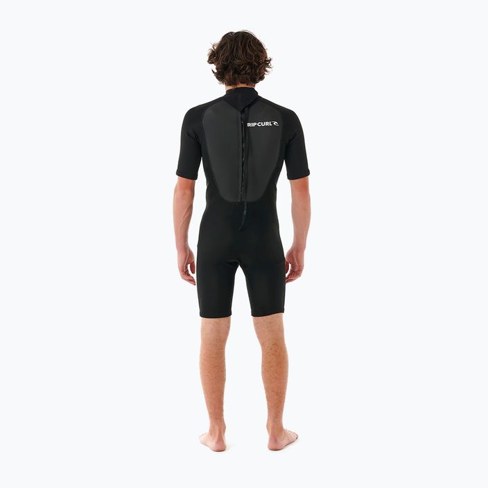 Vyriškas plaukimo hidrokostiumas Rip Curl Omega 2 mm Back Zip Springsuit black 3