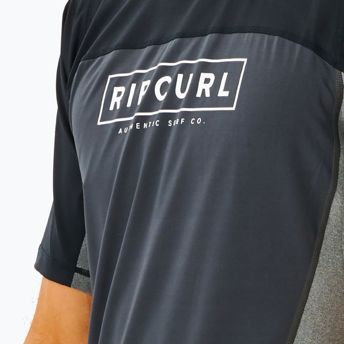 Rip Curl Drive Relaxed 90 vyriški maudymosi marškinėliai pilka/juoda 12VMRV 3