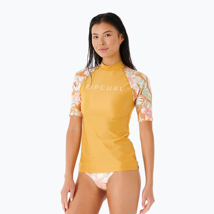 Rip Curl Always Summer Upf 50+ SS 146 geltoni moteriški maudymosi marškinėliai 146WRV