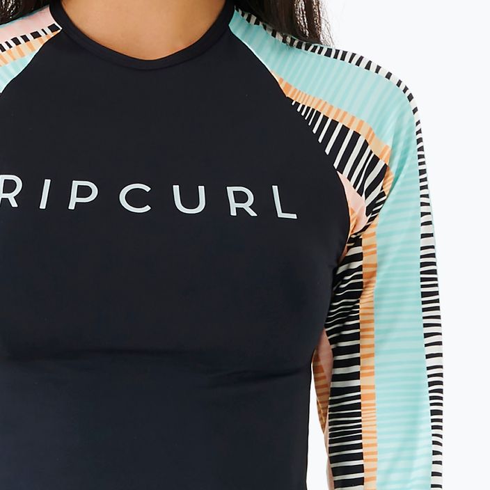 Rip Curl Ripple Effect Upf 90 moteriški maudymosi marškinėliai black 14JWRV 3