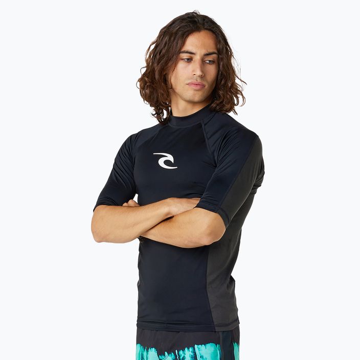 Vyriški maudymosi marškinėliai Rip Curl Waves Upf Perf S/S Black 3
