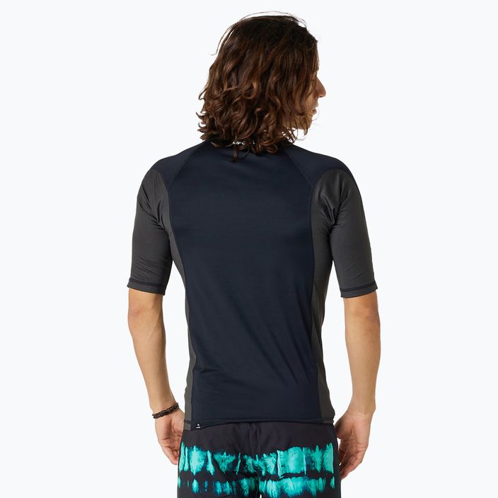 Vyriški maudymosi marškinėliai Rip Curl Waves Upf Perf S/S Black 4