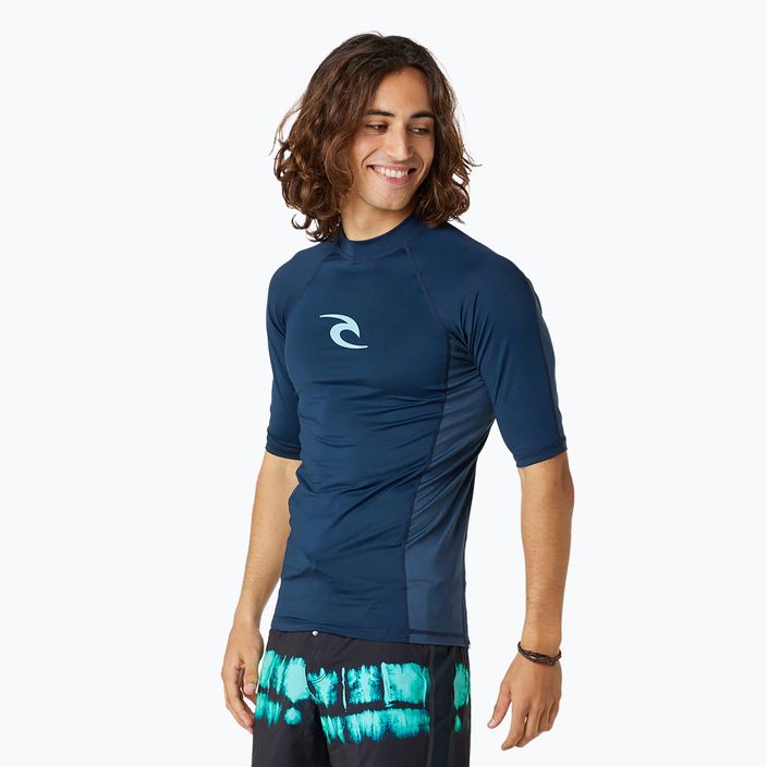 Vyriški maudymosi marškinėliai Rip Curl Waves Upf Perf S/S dark navy 3
