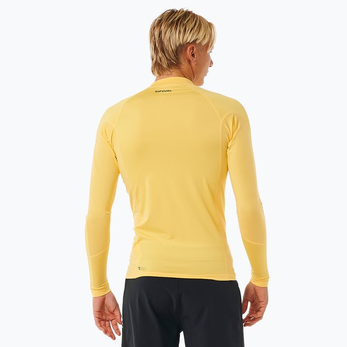 Vyriški plaukimo marškinėliai ilgomis rankovėmis Rip Curl Waves Upf Perf L/S yellow 4