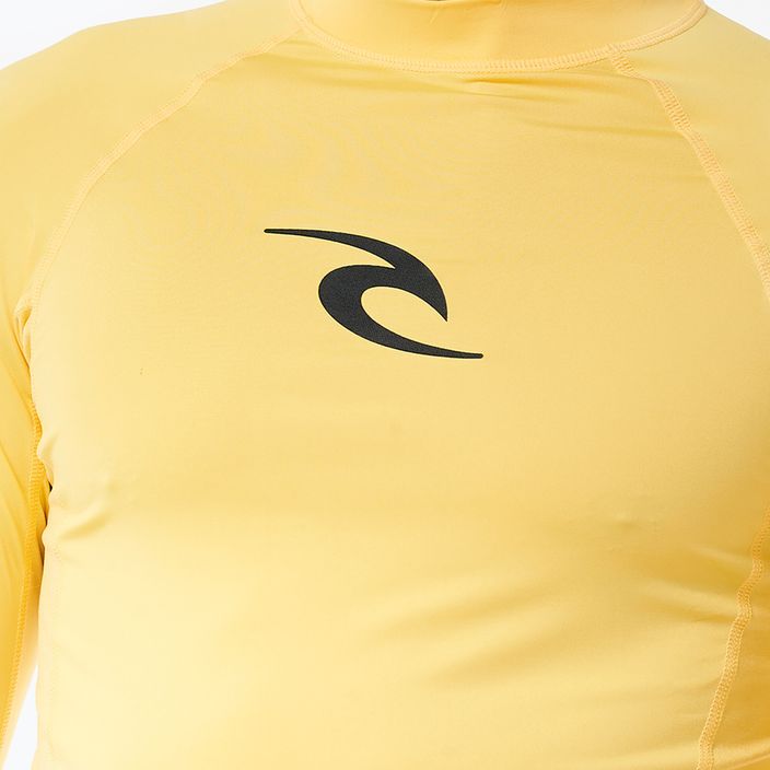 Vyriški plaukimo marškinėliai ilgomis rankovėmis Rip Curl Waves Upf Perf L/S yellow 6