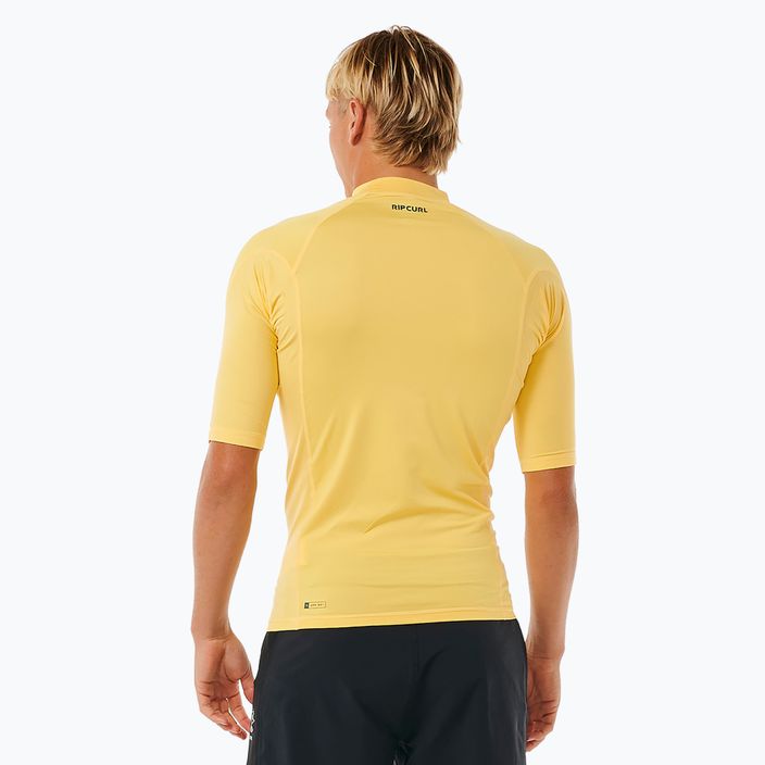 Vyriški maudymosi marškinėliai Rip Curl Waves Upf Perf S/S yellow 4