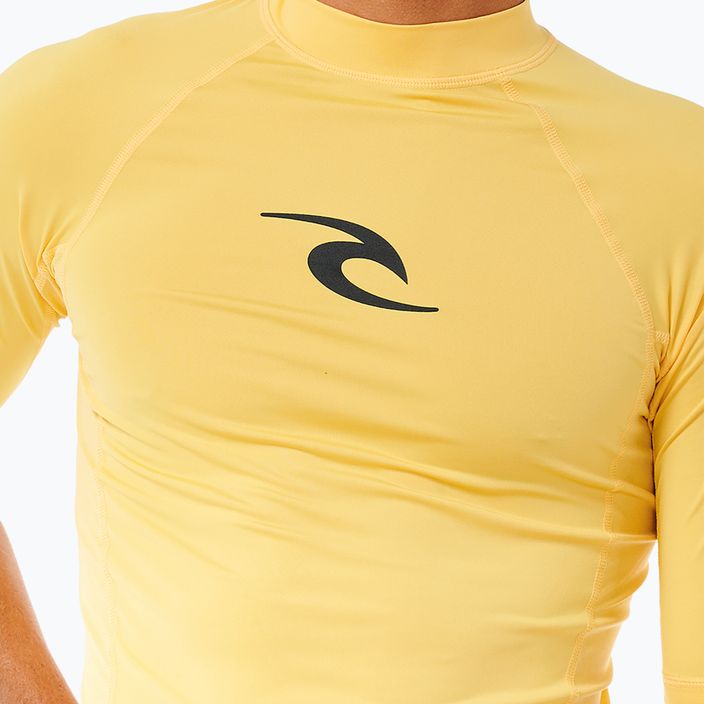 Vyriški maudymosi marškinėliai Rip Curl Waves Upf Perf S/S yellow 6
