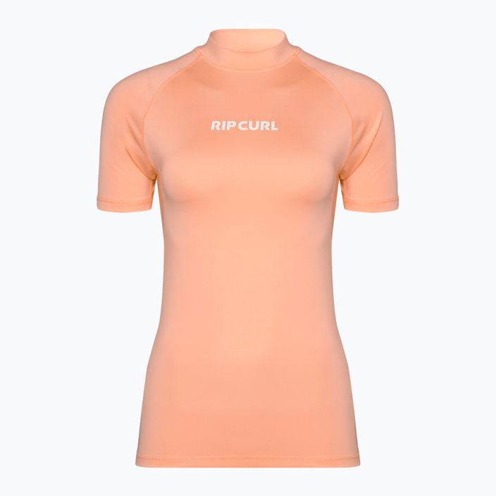 Moteriški maudymosi marškinėliai Rip Curl Classic Surf Upf Rashguard SS bright peach