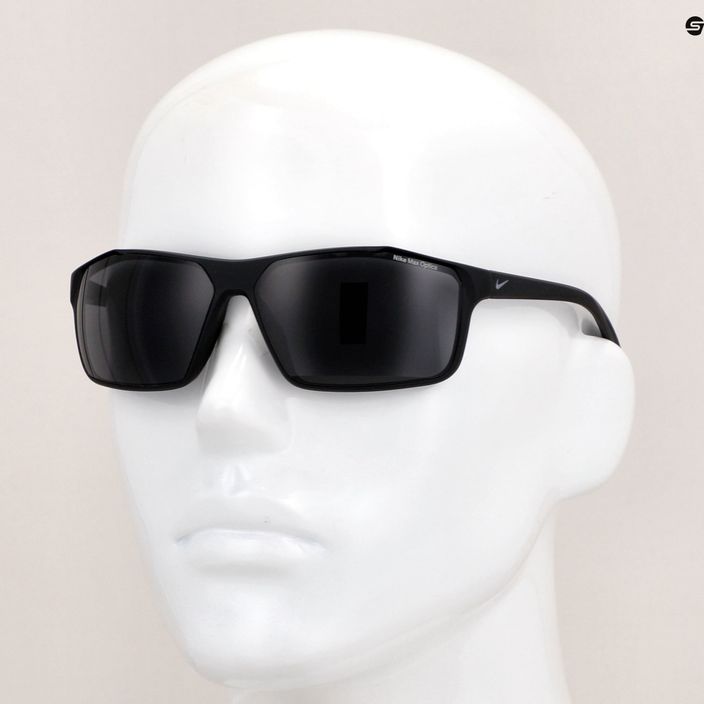 Vyriški akiniai nuo saulės "Nike Windstorm" matinės juodos/šaltai pilkos/tamsiai pilkos spalvos 4