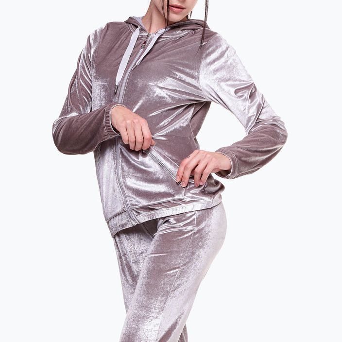 Moteriškas sportinis kostiumas LEONE 1947 Chenille Shine On medium grey melange 5