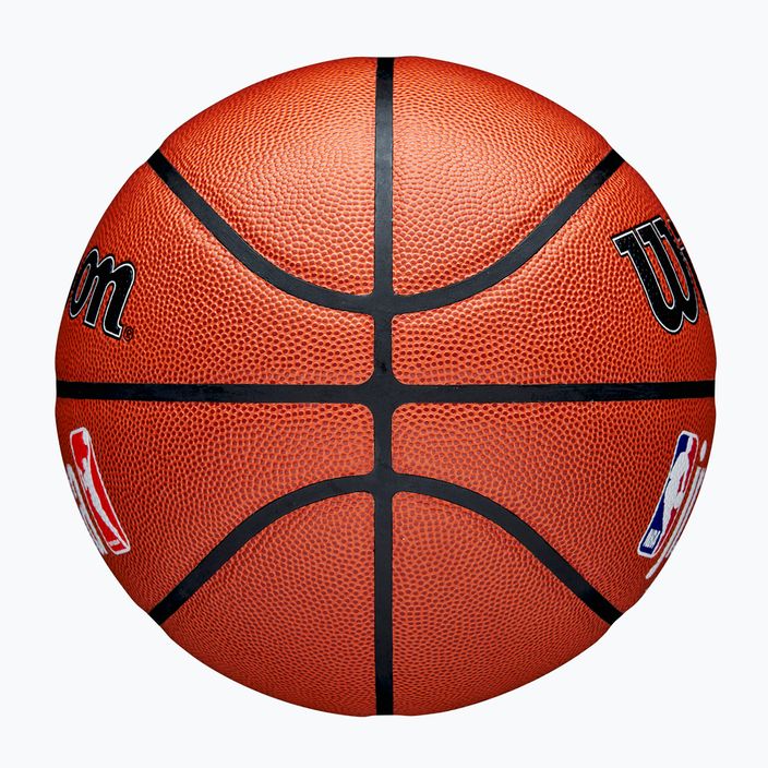 Krepšinio kamuolys Wilson NBA JR Fam Logo Indoor Outdoor brown dydis 7 6