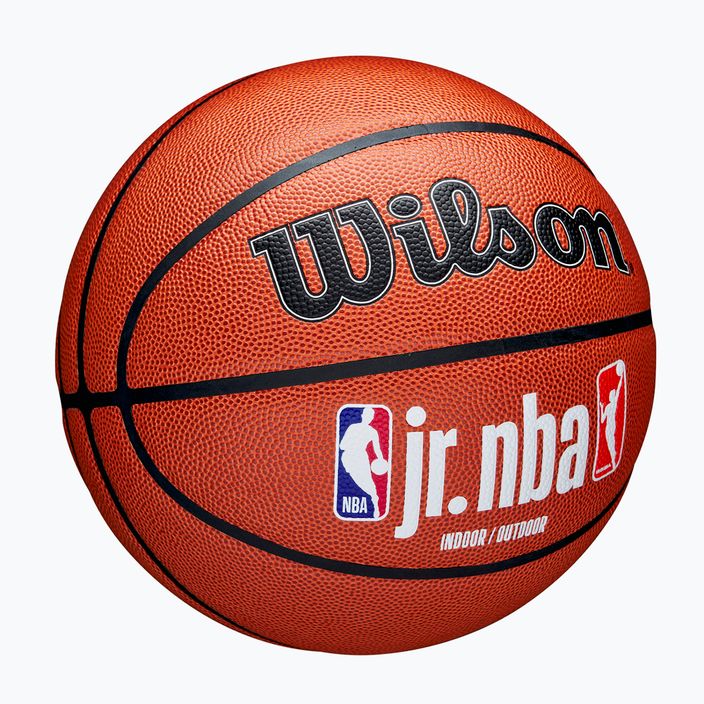 Krepšinio kamuolys Wilson NBA JR Fam Logo Indoor Outdoor brown dydis 6 2
