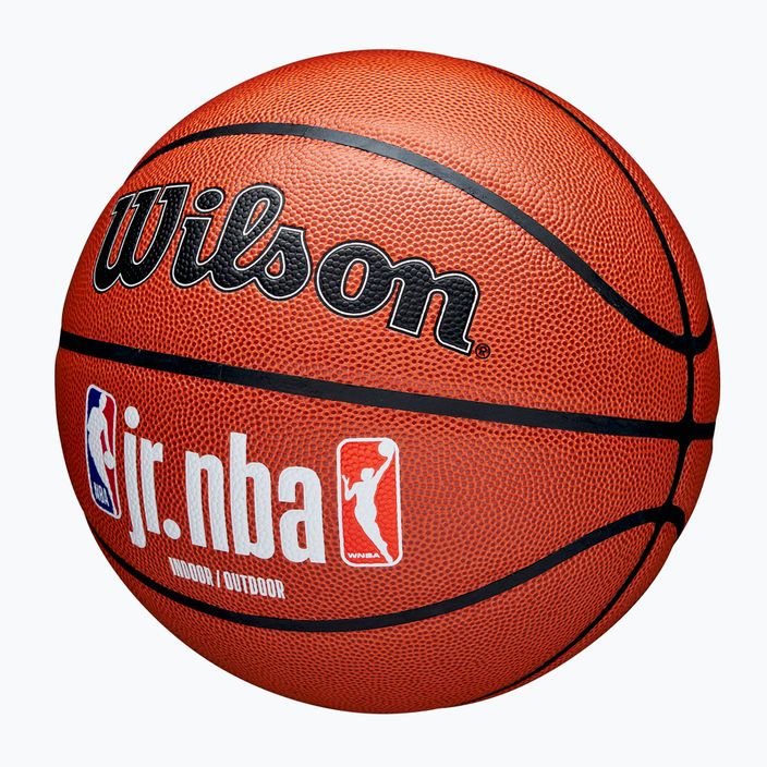 Vaikiškas krepšinio kamuolys Wilson NBA JR Fam Logo Indoor Outdoor brown dydis 5 3