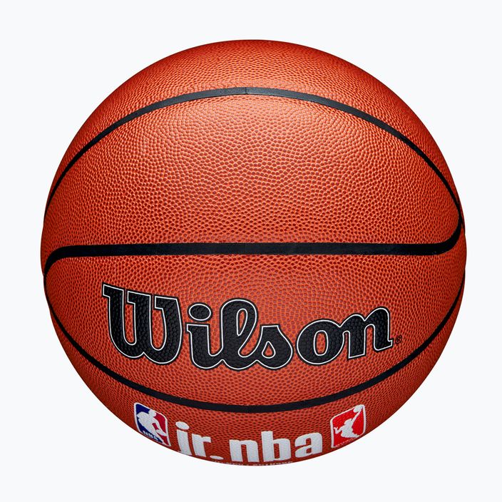 Vaikiškas krepšinio kamuolys Wilson NBA JR Fam Logo Indoor Outdoor brown dydis 5 4