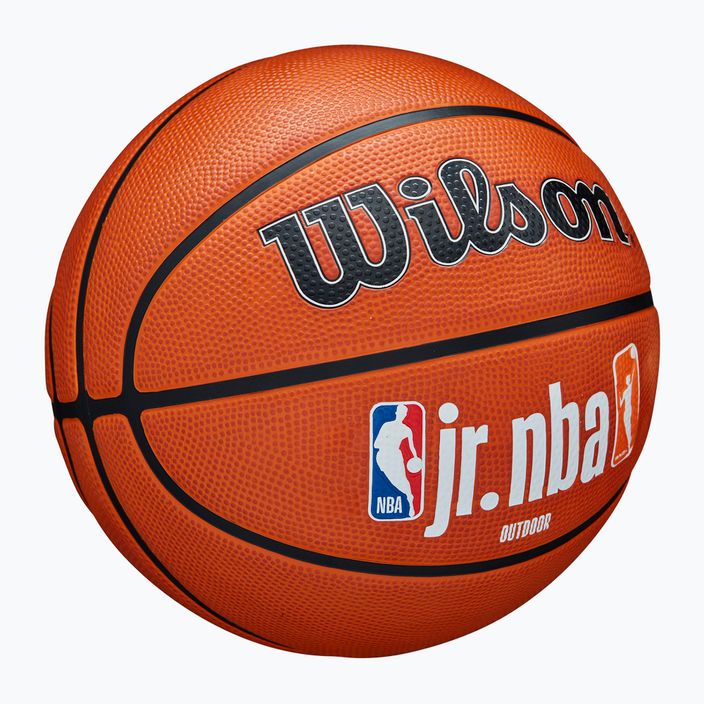Krepšinio kamuolys Wilson NBA JR Fam Logo Authentic Outdoor brown dydis 6 2