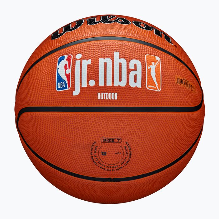 Krepšinio kamuolys Wilson NBA JR Fam Logo Authentic Outdoor brown dydis 6 5
