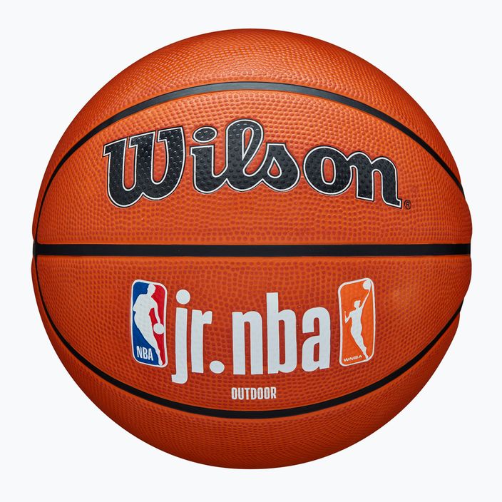 Krepšinio kamuolys Wilson NBA JR Fam Logo Authentic Outdoor brown dydis 7