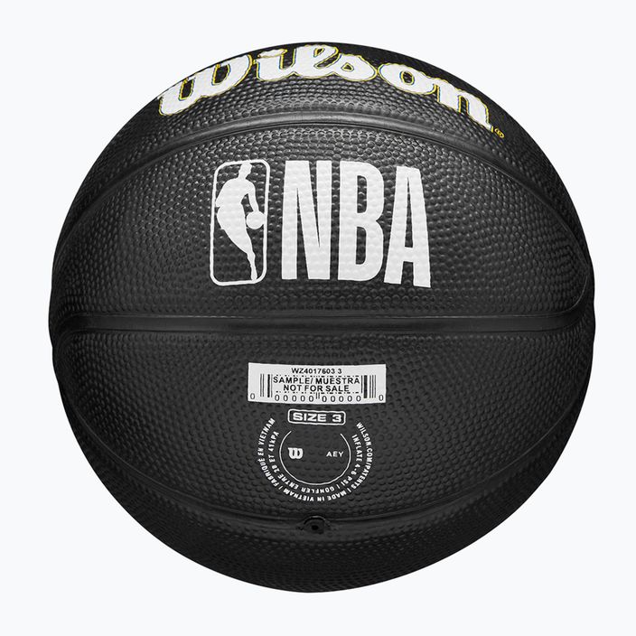 Wilson NBA Tribute Mini Golden State Warriors krepšinio kamuolys WZ4017608XB3 dydis 3 7