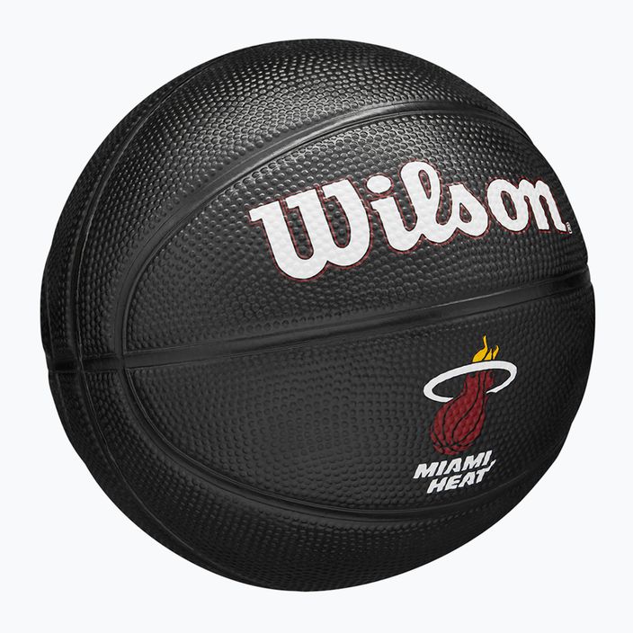 Wilson NBA Tribute Mini Miami Heat krepšinio kamuolys WZ4017607XB3 dydis 3 2