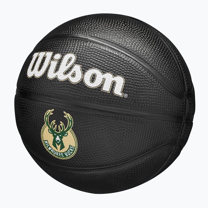 Wilson NBA Team Tribute Mini Milwaukee Bucks krepšinio kamuolys WZ4017606XB3 dydis 3 3