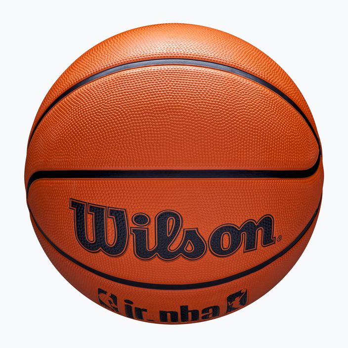 Vaikiškas krepšinio kamuolys Wilson NBA JR Drv Fam Logo brown dydis 4 4