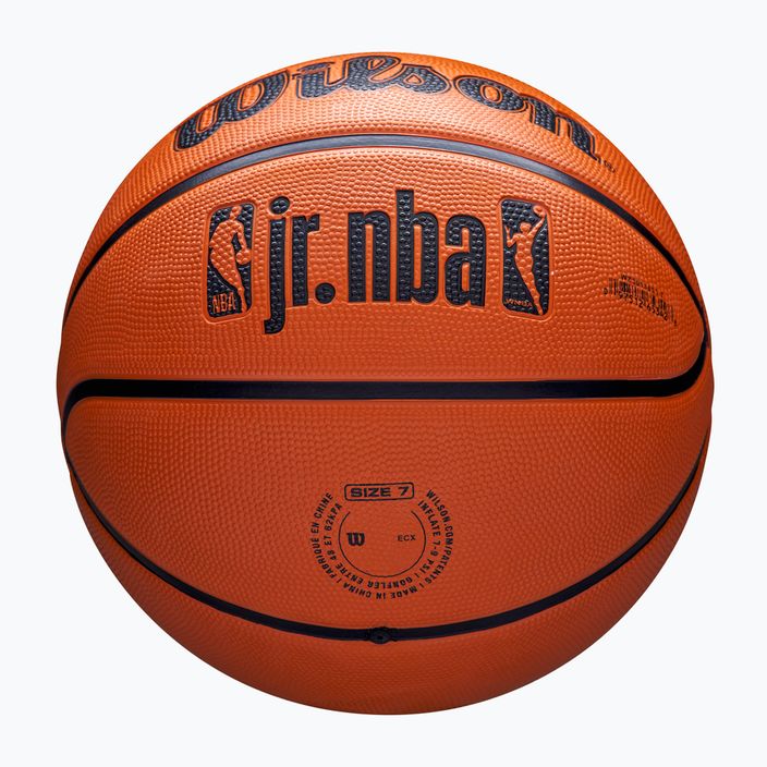 Vaikiškas krepšinio kamuolys Wilson NBA JR Drv Fam Logo brown dydis 4 5